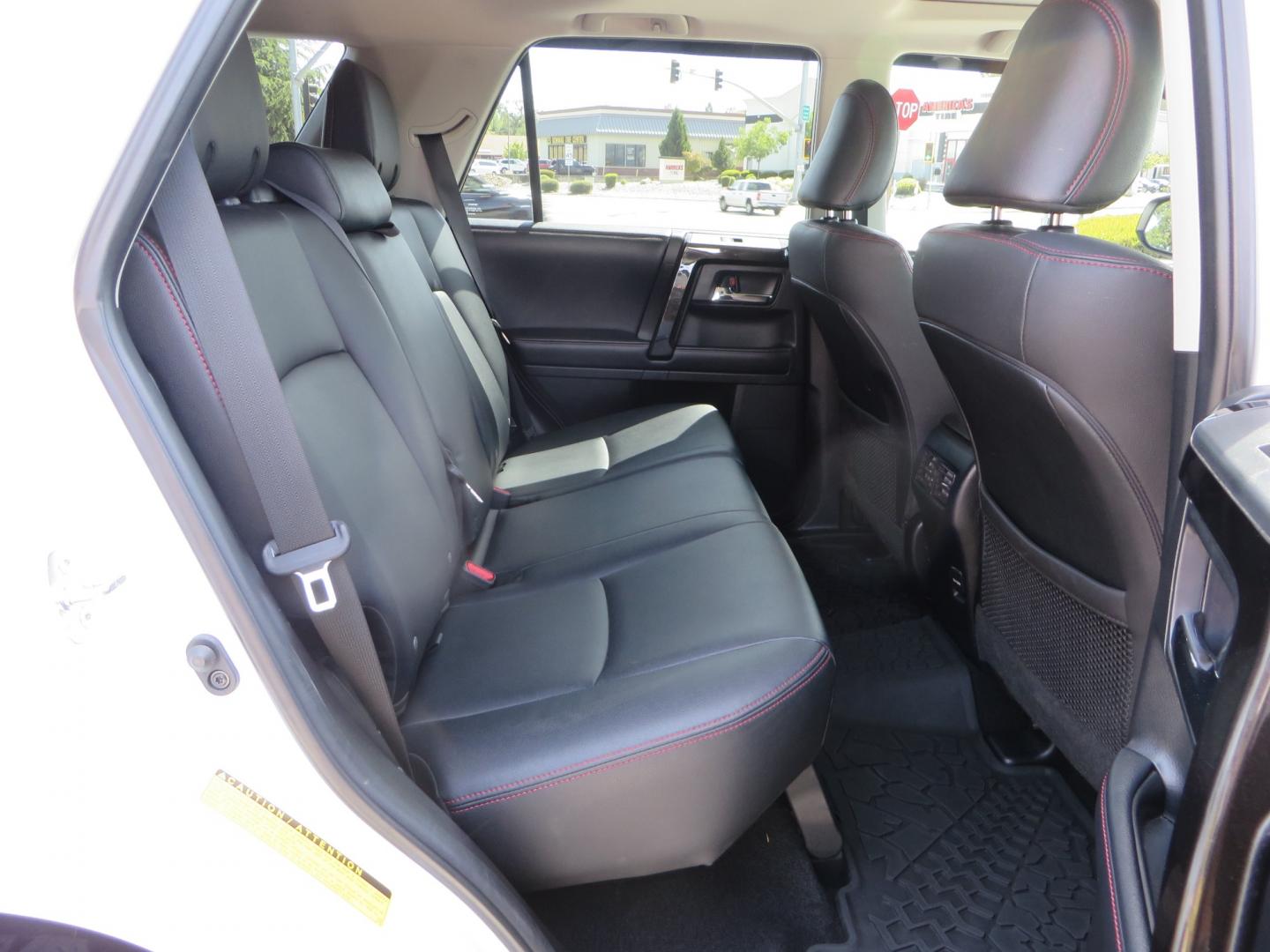 2019 White /black Toyota 4Runner TRD PRO 4WD (JTEBU5JR9K5) with an 4.0L V6 DOHC 24V engine, 5A transmission, located at 2630 Grass Valley Highway, Auburn, CA, 95603, (530) 508-5100, 38.937893, -121.095482 - TRD PRO 4Runner sitting on 17" SCS wheels, BFG KO2 tires, Tyger running boards, Roof Rack with ladder, and window tint. - Photo#47